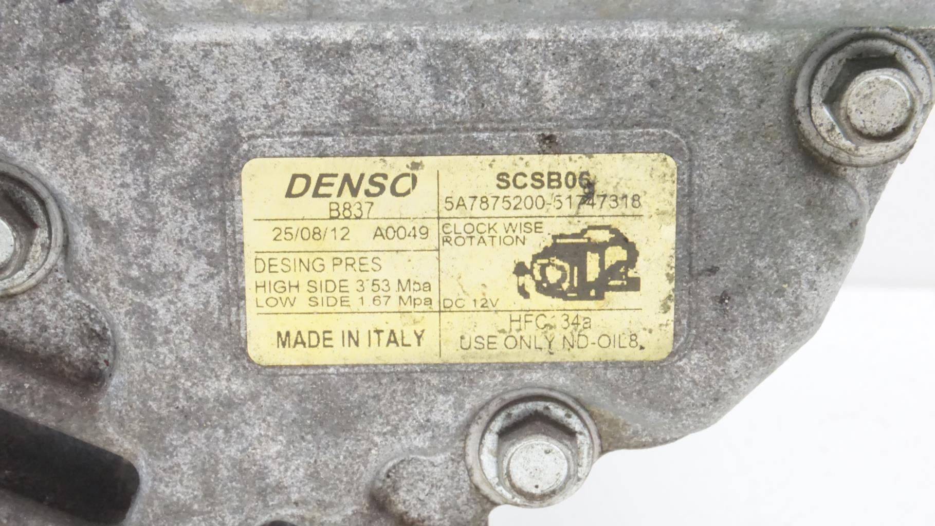 Compresseur clim FIAT 500 2 PHASE 1 Essence - 1