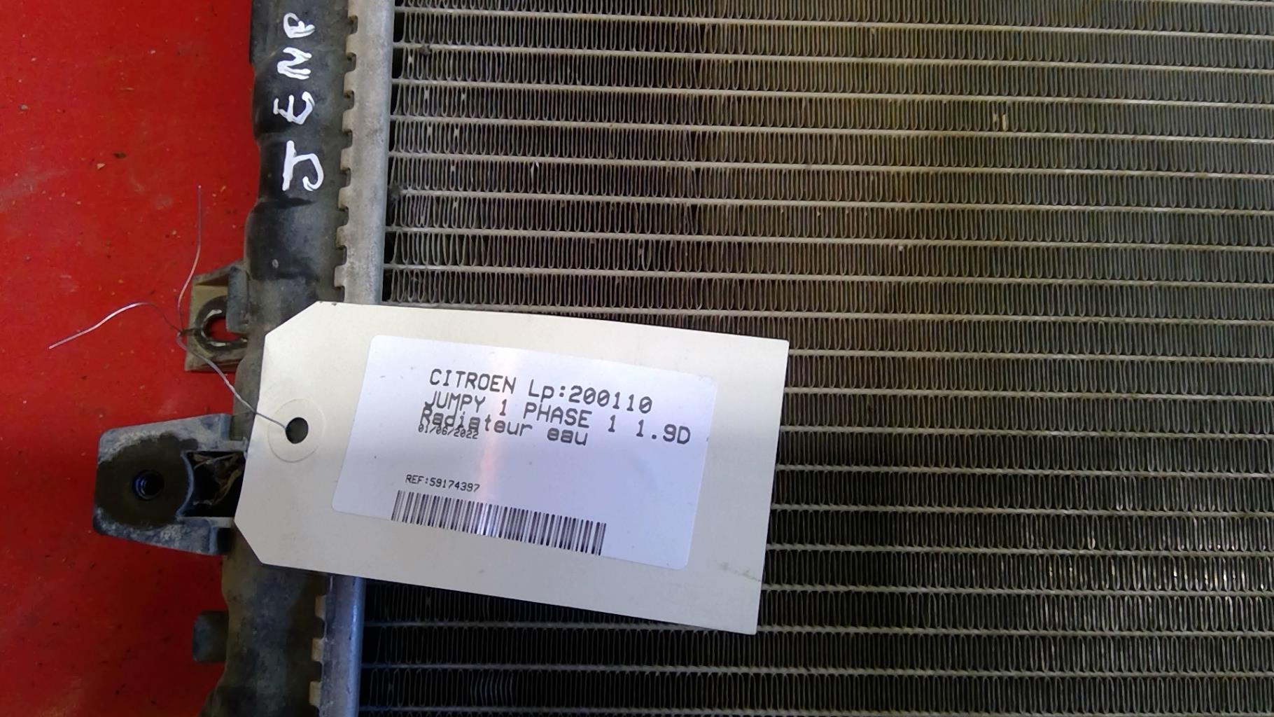 Radiateur eau CITROEN JUMPY 1 PHASE 1 Diesel - 1