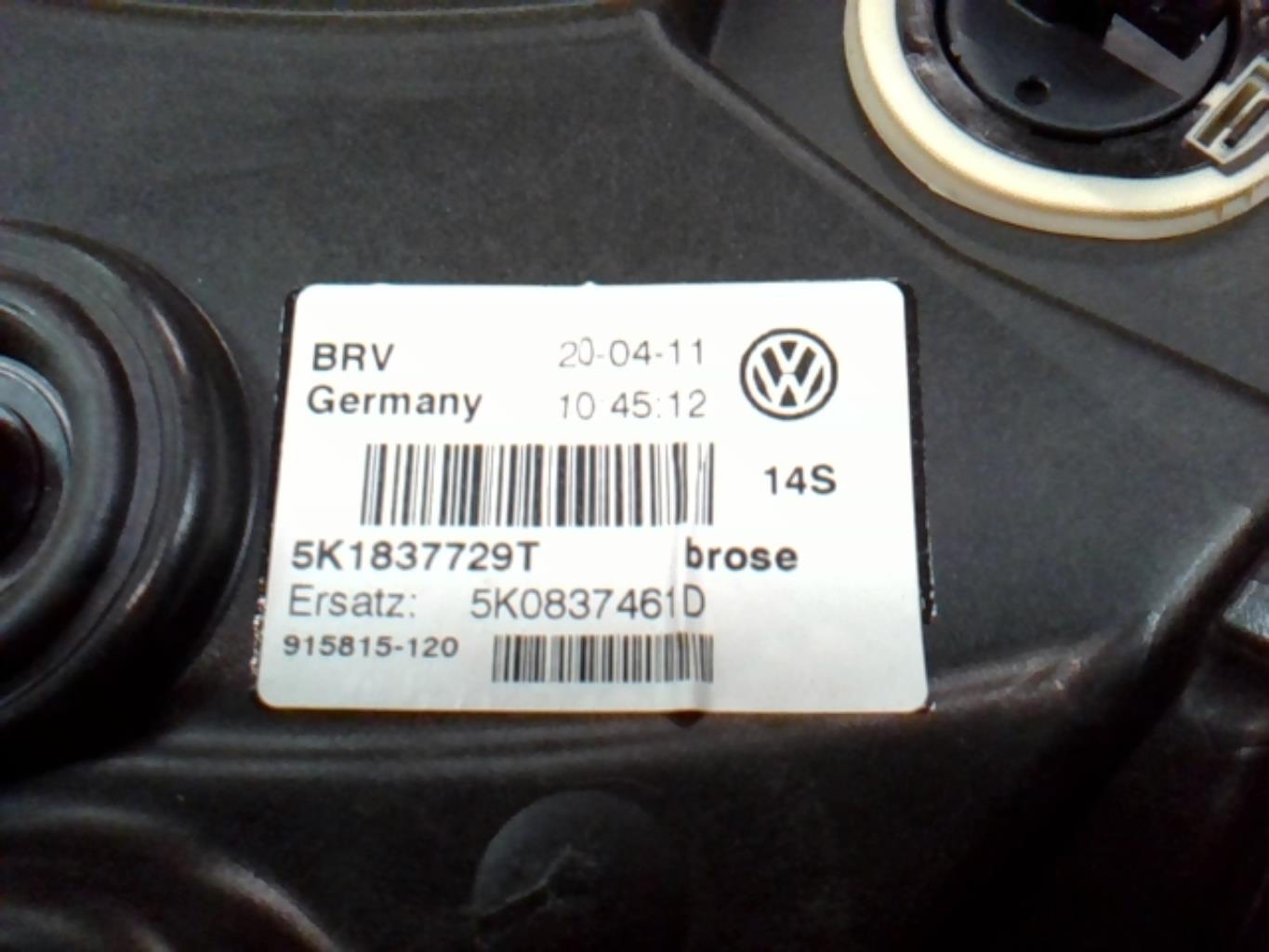 Meccanismo alzacristalli elettrico anteriore sinistro VOLKSWAGEN GOLF 6 Gasolina - 1