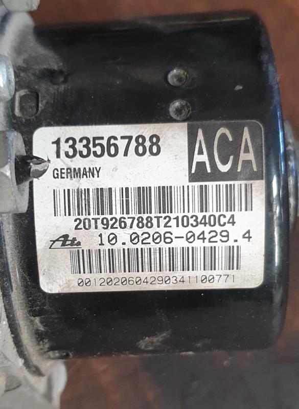 Blocco ABS (antibloccaggio freni) OPEL ASTRA J PHASE 1 Diésel - 1
