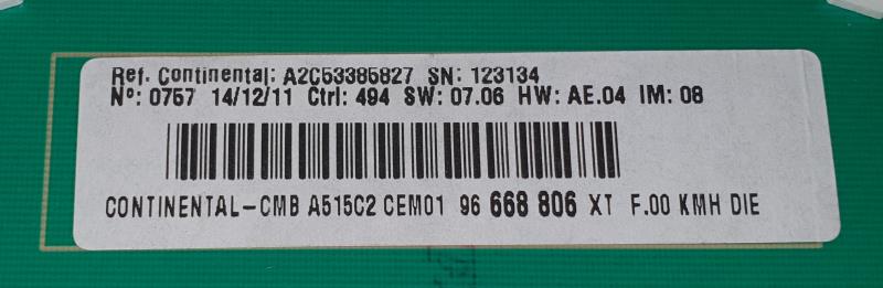 Compteur CITROEN C3 2 PHASE 1 Diesel - 1
