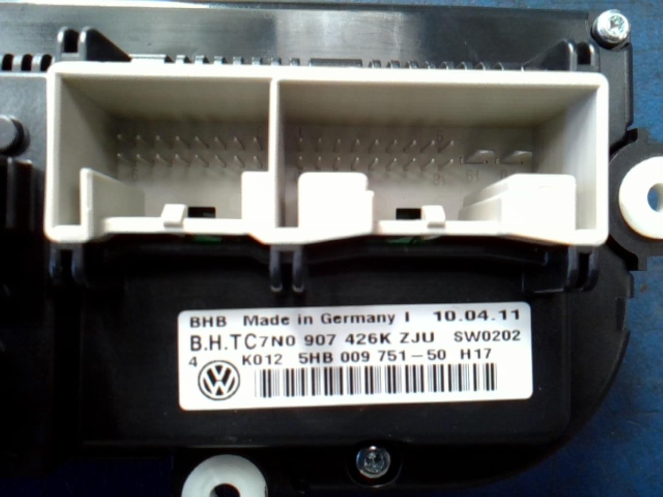 Commande chauffage VOLKSWAGEN GOLF 6 Essence - 1
