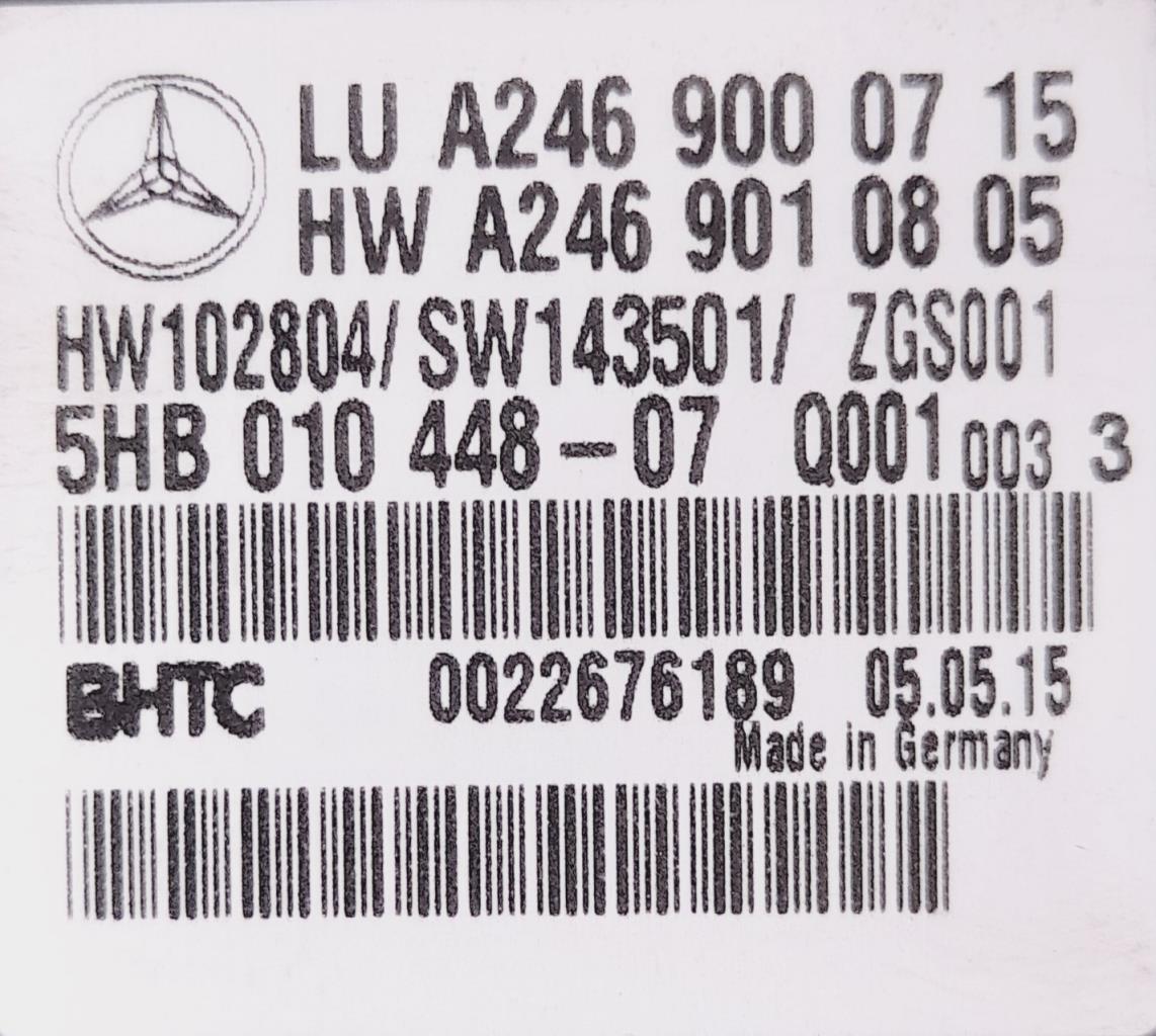 Commande chauffage MERCEDES CLASSE A 176 PHASE 1 Diesel - 1