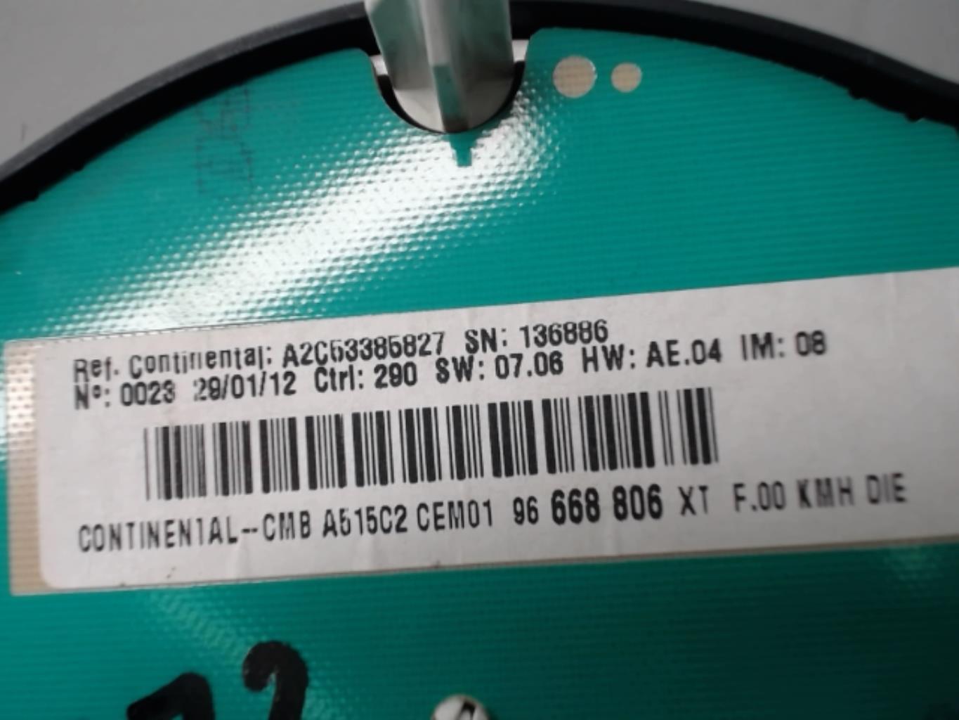 Compteur CITROEN C3 2 PHASE 1 Diesel - 1