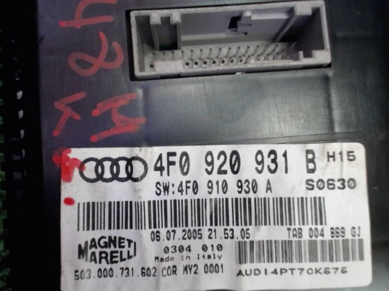 Compteur AUDI A6 3 PHASE 1 Diesel - 1
