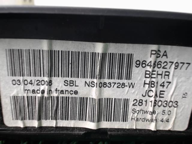 Commande chauffage PEUGEOT 307 PHASE 2 BREAK Diesel - 1