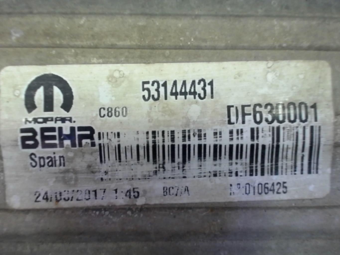 Echangeur air (Intercooler) CITROEN JUMPER 3 PHASE 2 Diesel - 1