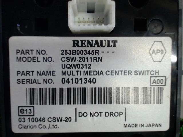 Commande autoradio RENAULT LAGUNA 3 PHASE 2 Diesel - 1