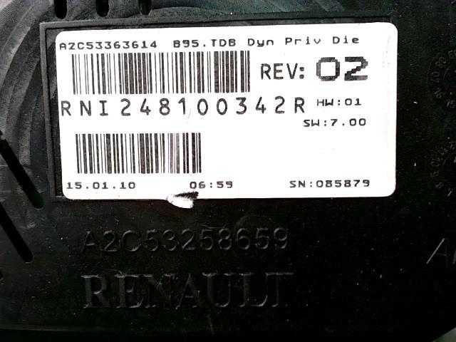 Compteur RENAULT MEGANE 3 PHASE 1 COUPE  - 1