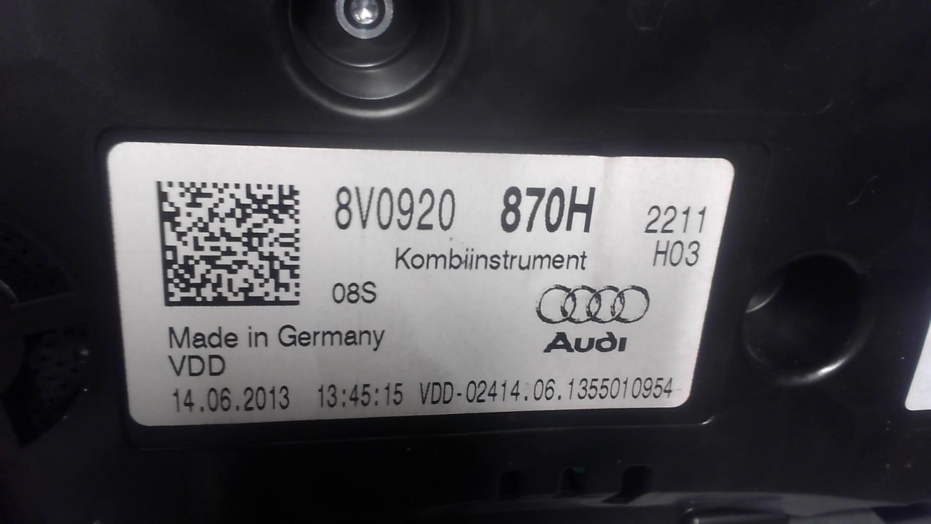 Compteur AUDI A3 3 PHASE 1 Diesel - 1