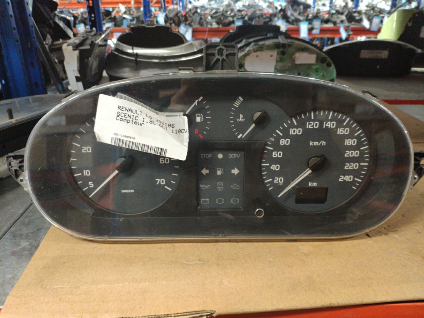 Compteur RENAULT SCENIC 1 PHASE 2 Diesel - 1