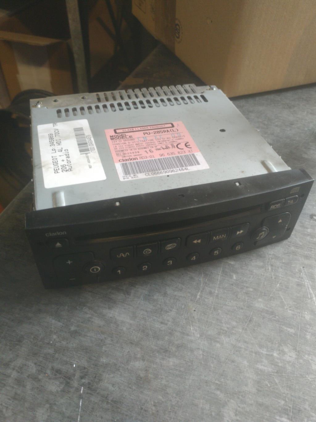 Autoradio PEUGEOT 206+  - 1