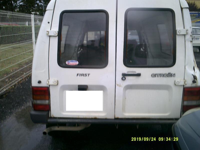 Porte Arrière Droit Pour Citroën C15 D - Occasion, Blanc, Kilométrage 259306 Km, Garantie 12 Mois
