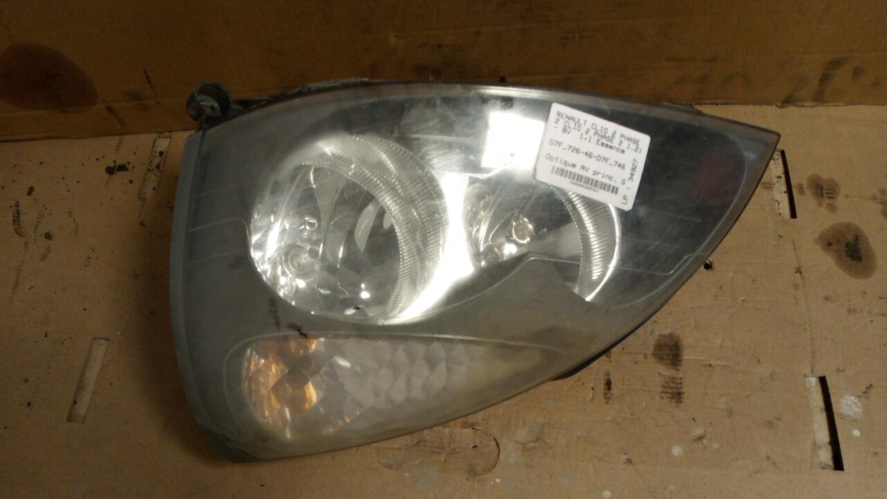 Gruppo ottico anteriore principale sinistro (luci)(faro) RENAULT CLIO 2 PHASE 2 Gasolina - 1