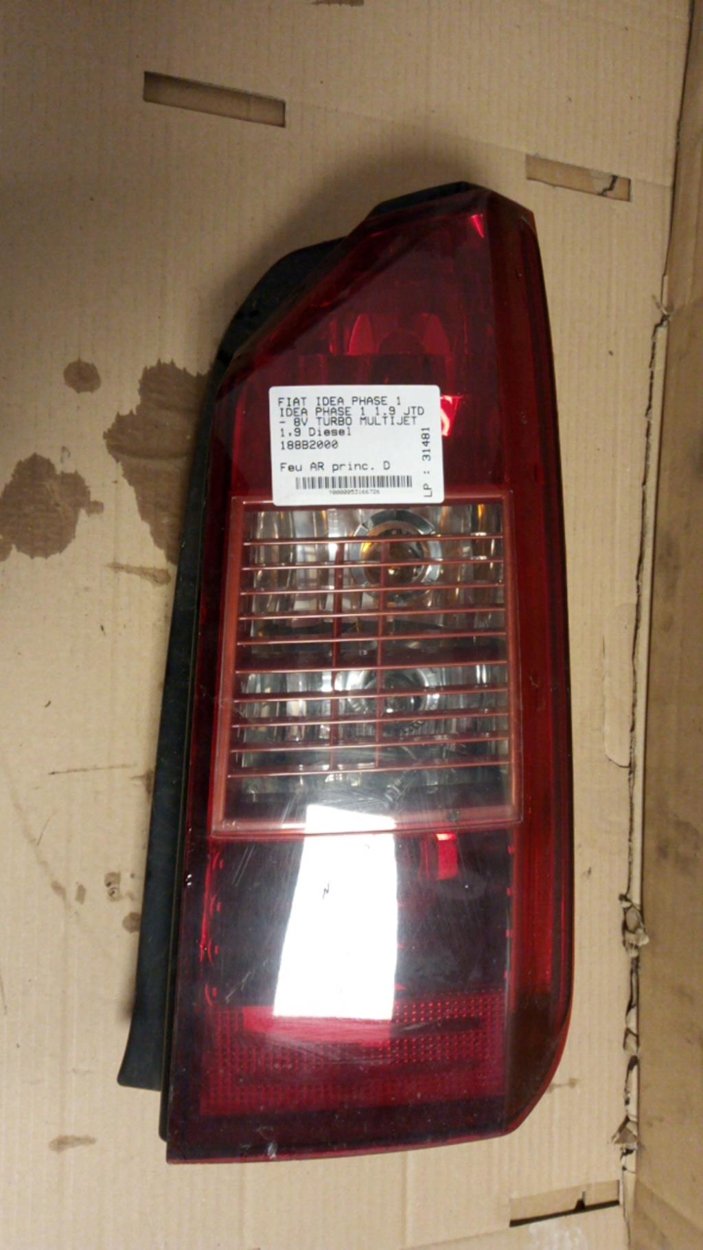 Fanale posteriore principale destro (luci) FIAT IDEA PHASE 1 Diésel - 1