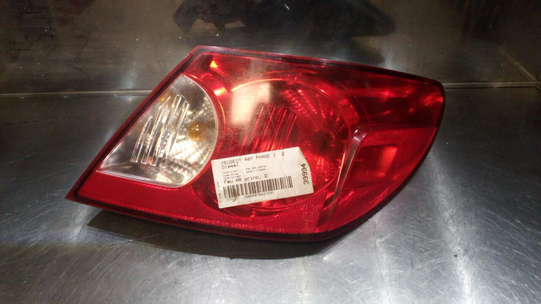 Fanale posteriore principale destro (luci) PEUGEOT 407 PHASE 1 Diésel - 1