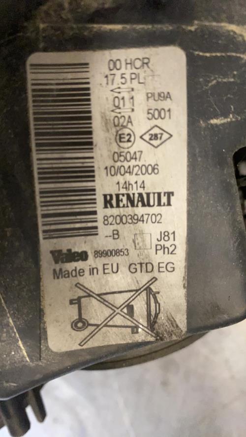 Phare (optique) Avant Gauche Renault Espace 4 Phase 2 - Réf 7701064398 - Occasion Bon état