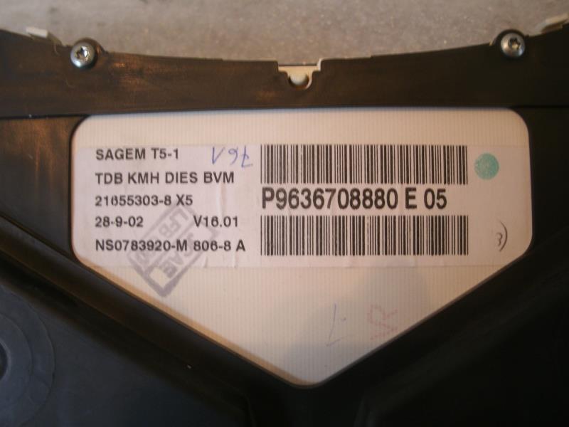 Compteur PEUGEOT 307 PHASE 1 BREAK Diesel - 1
