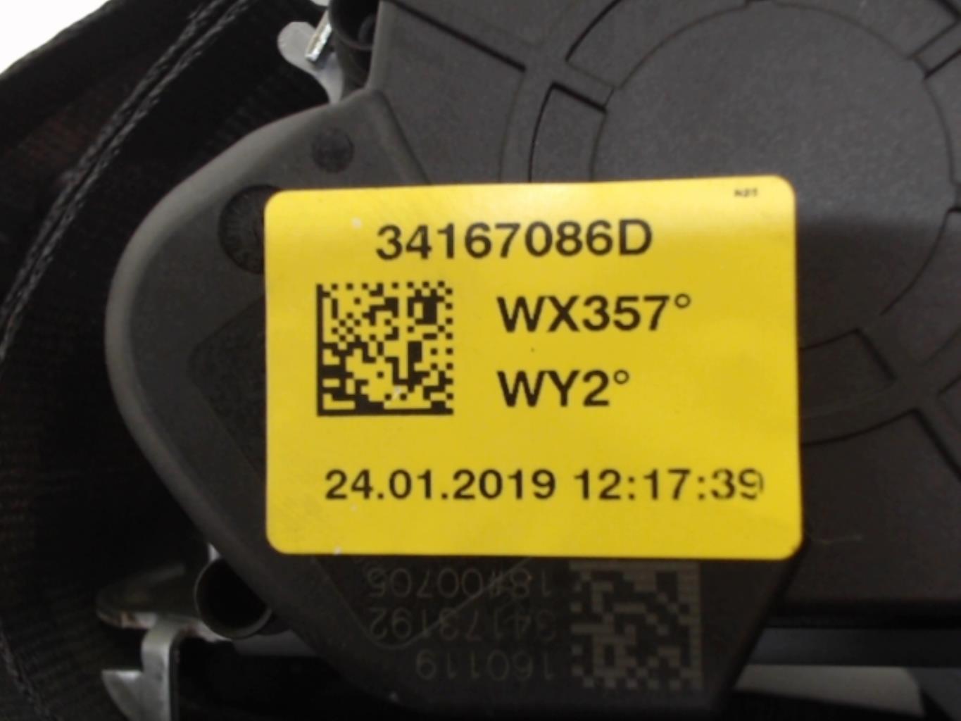 Cintura di sicurezza posteriore destra RENAULT TWINGO 3 PHASE 1 Gasolina - 1