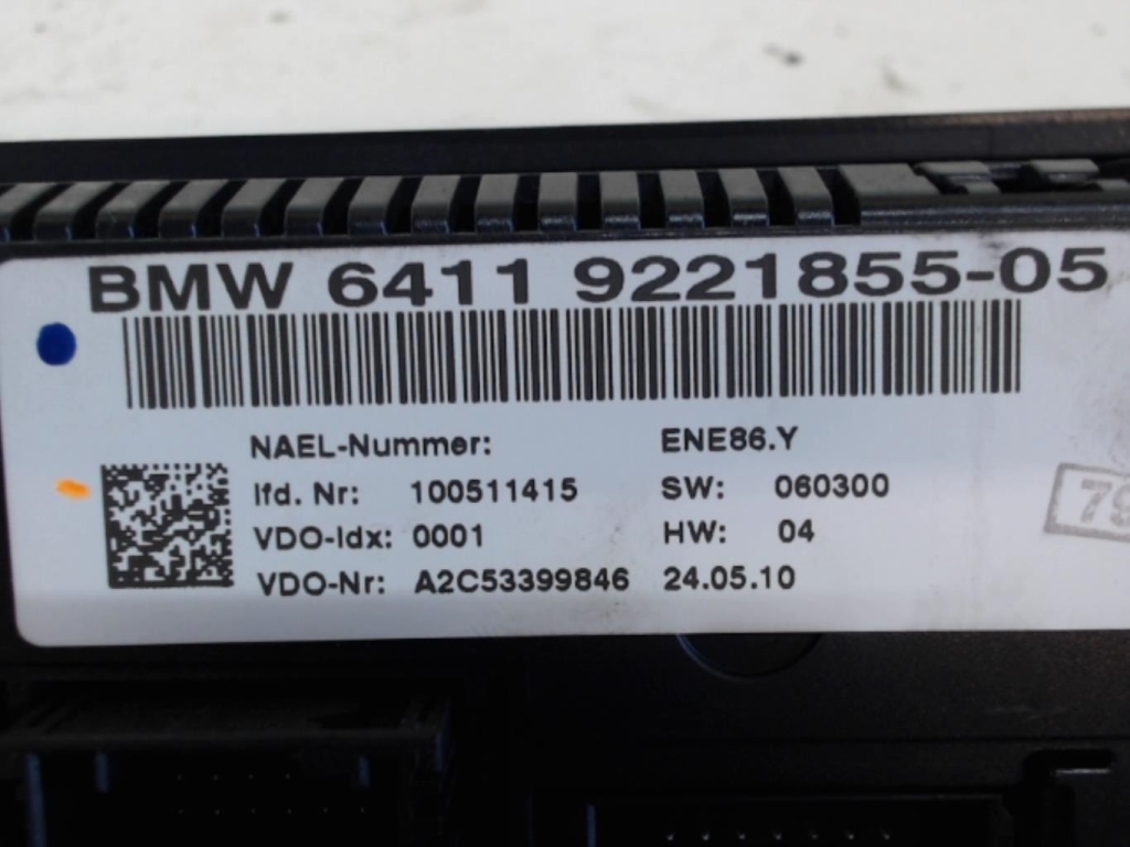 Commande chauffage BMW SERIE 3 E92 COUPE PHASE 2 Diesel - 1