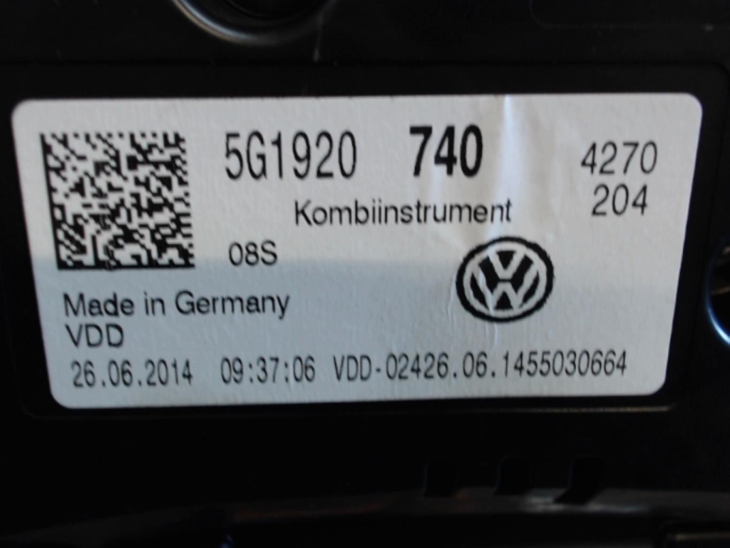Compteur VOLKSWAGEN GOLF 7 PHASE 1 Essence - 1