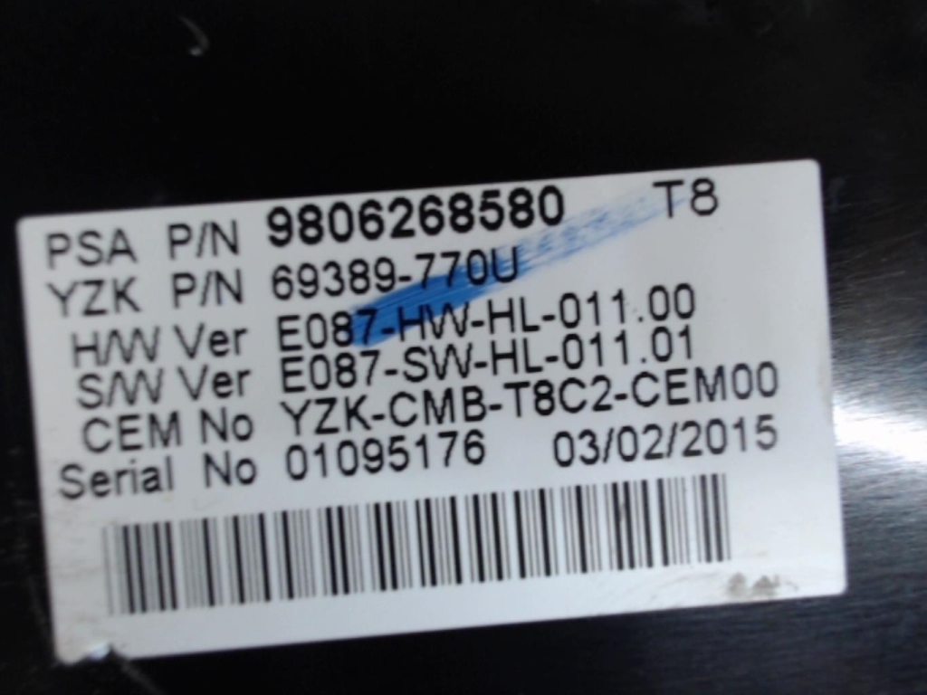 Compteur PEUGEOT 3008 1 PHASE 2 Diesel - 1