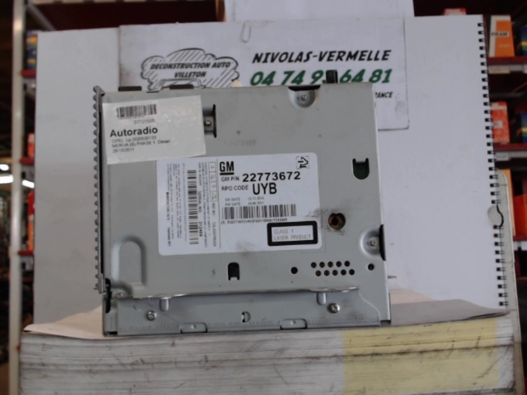 Autoradio originale OPEL MERIVA B PHASE 1 Diésel - 1