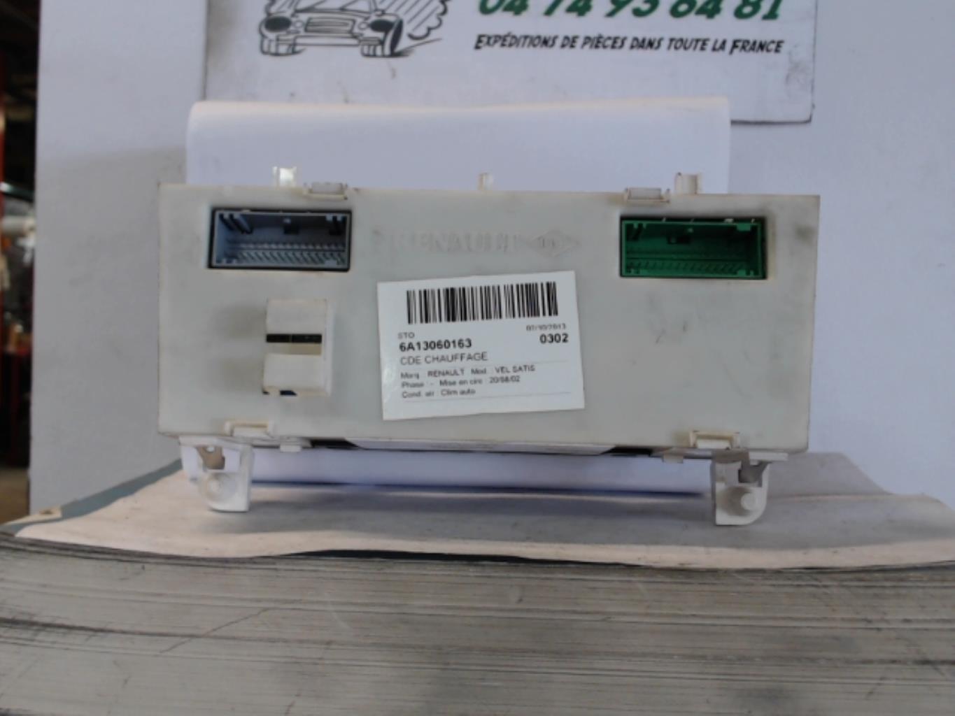 Commande chauffage RENAULT VEL SATIS PHASE 1 Diesel - 1