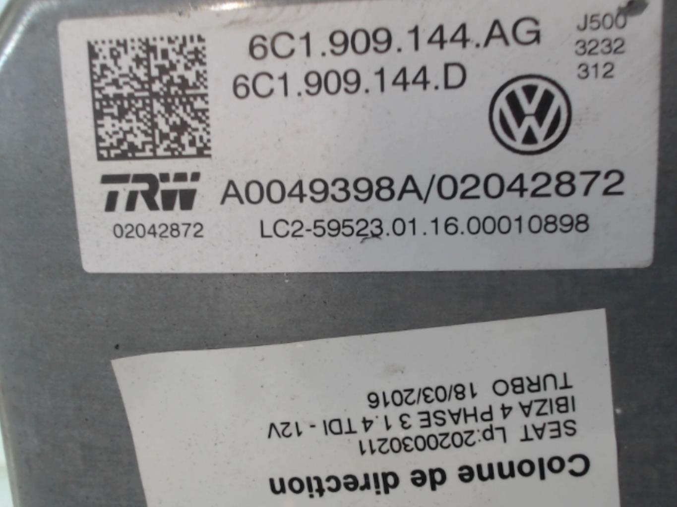 Colonne de direction SEAT IBIZA 4 PHASE 3 Diesel - 1