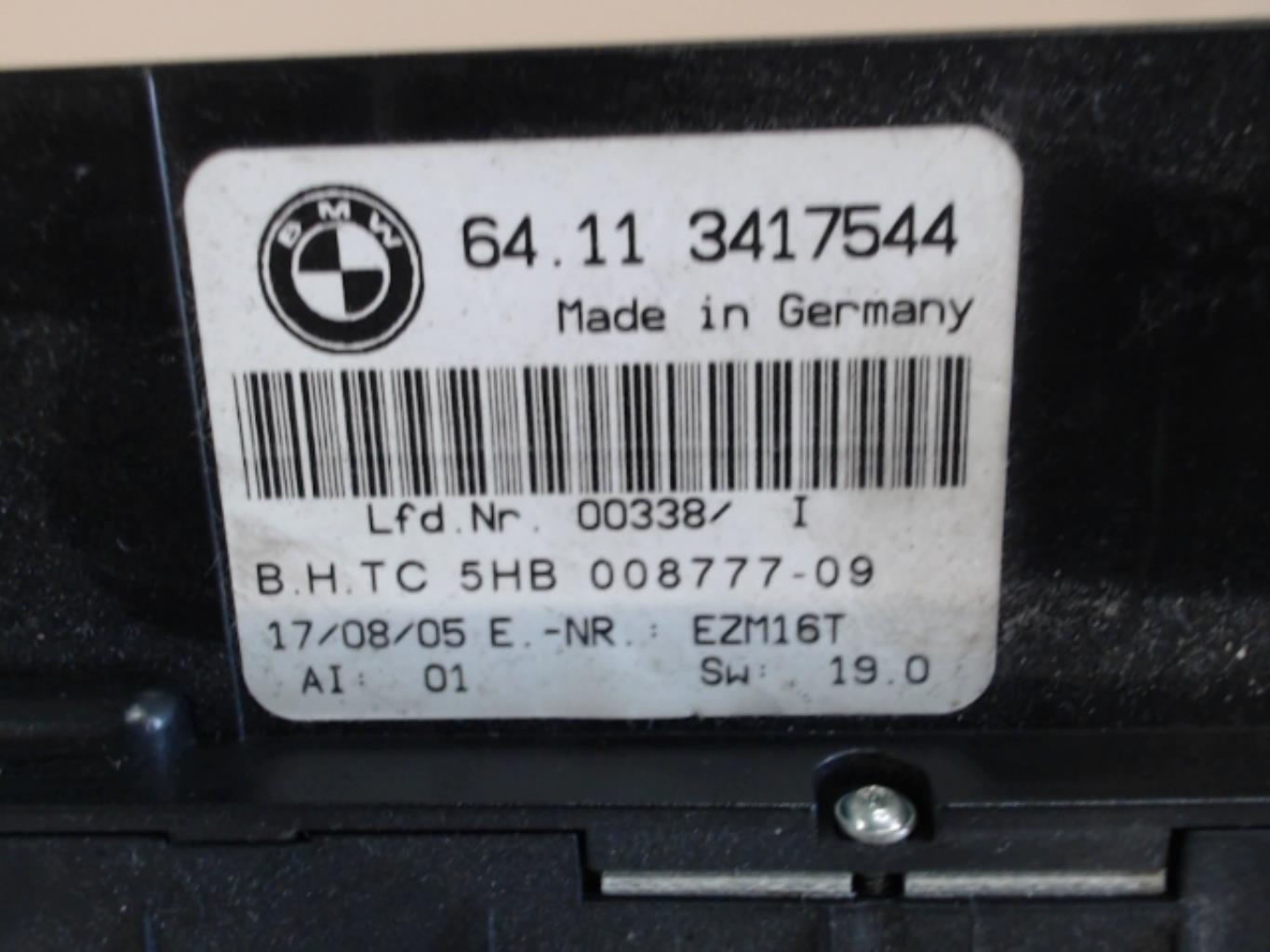 Commande chauffage BMW X3 E83 PHASE 1 Diesel - 1