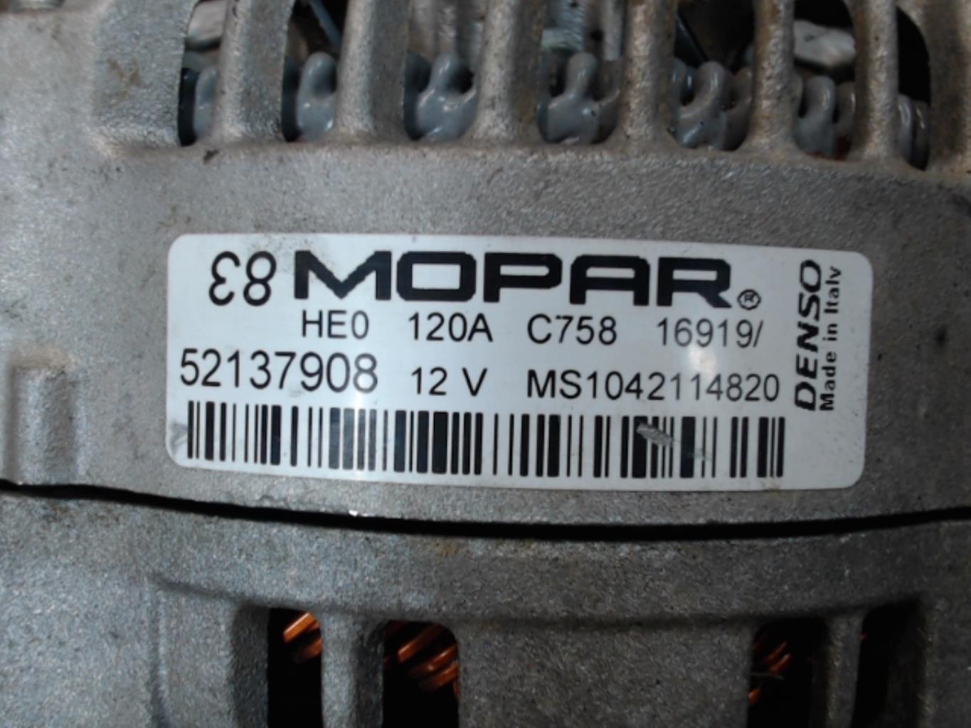 Alternatore FIAT PANDA 3 PHASE 2 Gasolina - 1