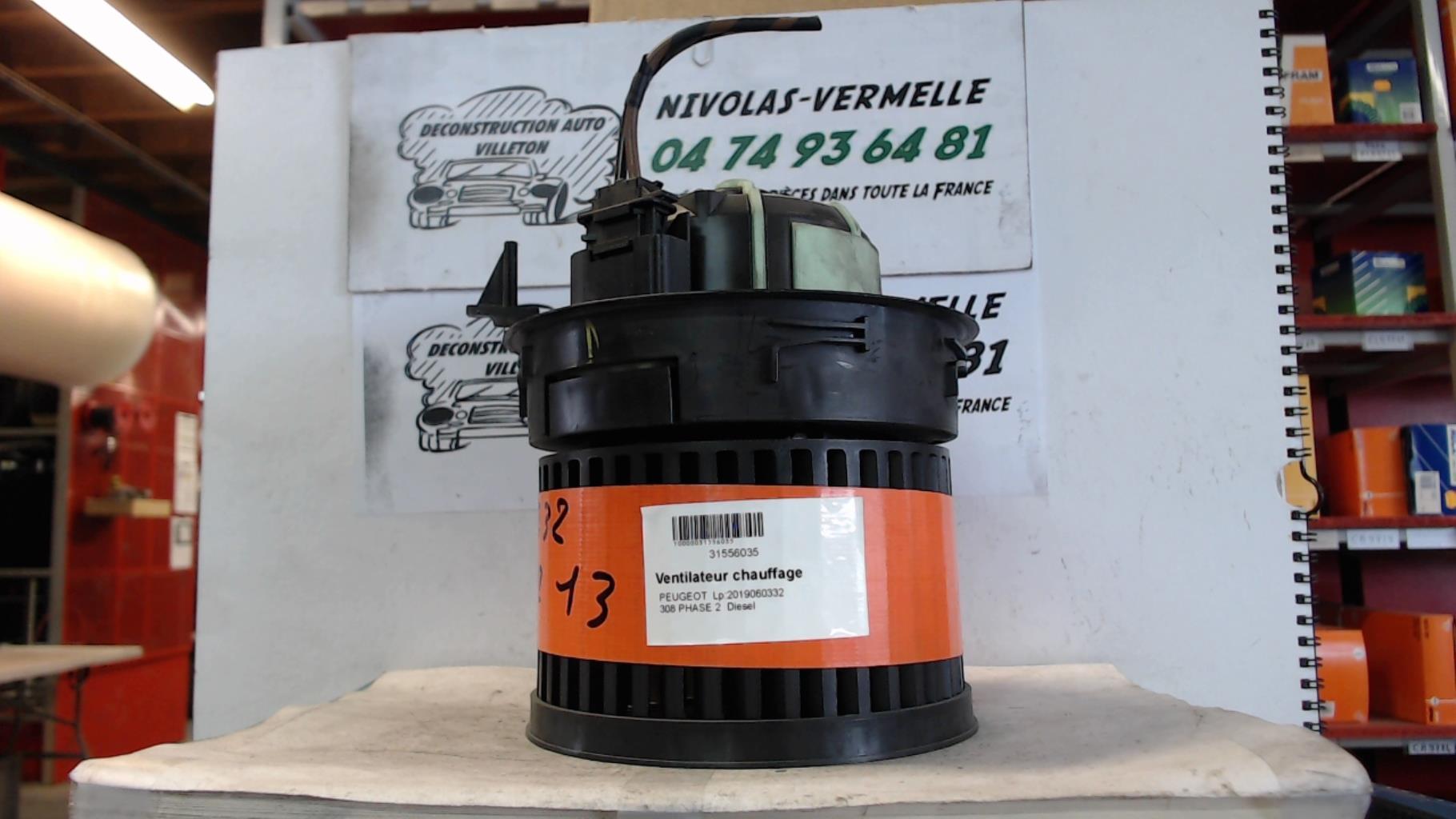 Ventilateur chauffage PEUGEOT 308 1 PHASE 2 Diesel - 1