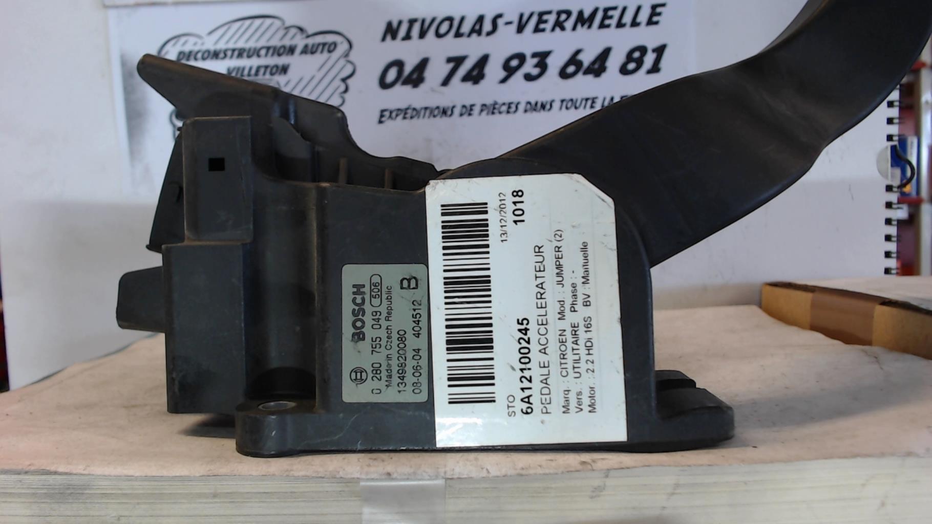 Potenziometro pedale acceleratore CITROEN JUMPER 3 PHASE 1 Diésel - 1