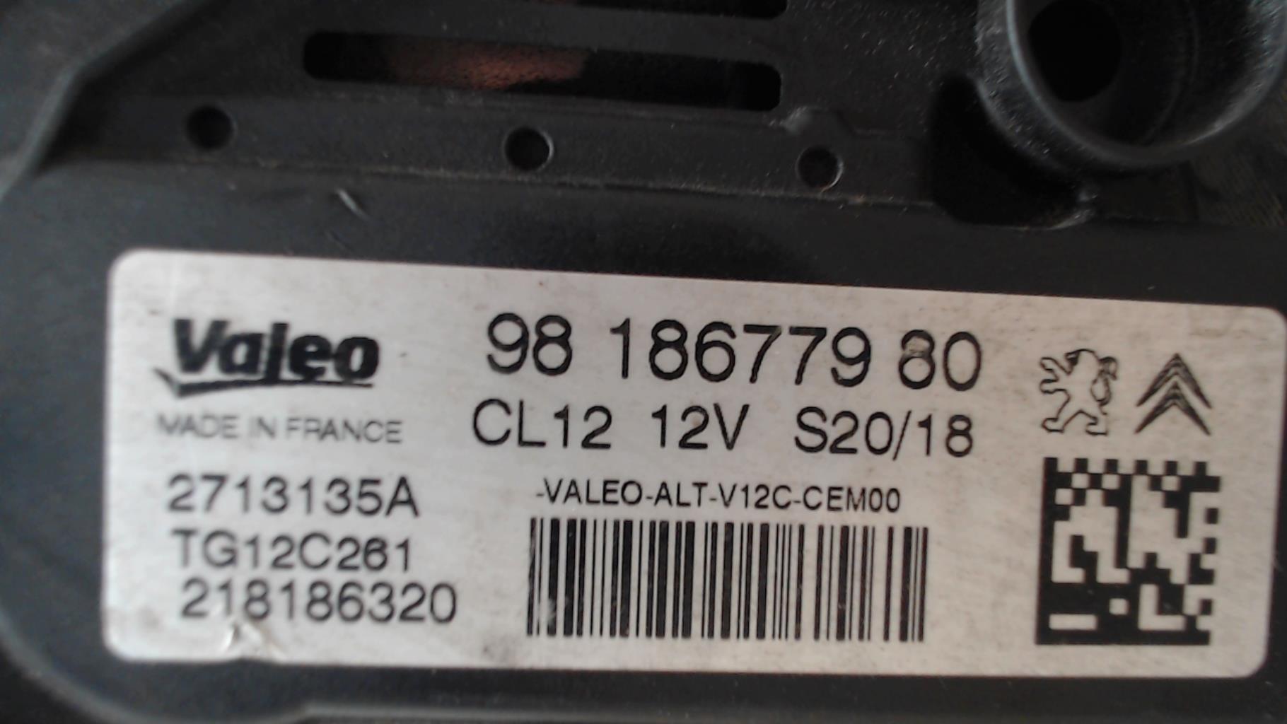 Alternatore PEUGEOT 208 PHASE 2 Gasolina - 1