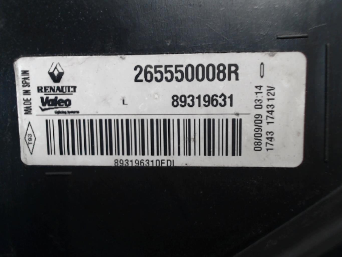 Fanale posteriore principale sinistro (luci) RENAULT MEGANE 3 PHASE 1 COUPE Diésel - 1