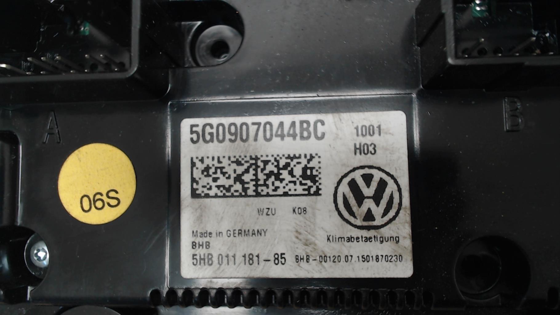 Commande chauffage VOLKSWAGEN GOLF 7 PHASE 1 Essence - 1