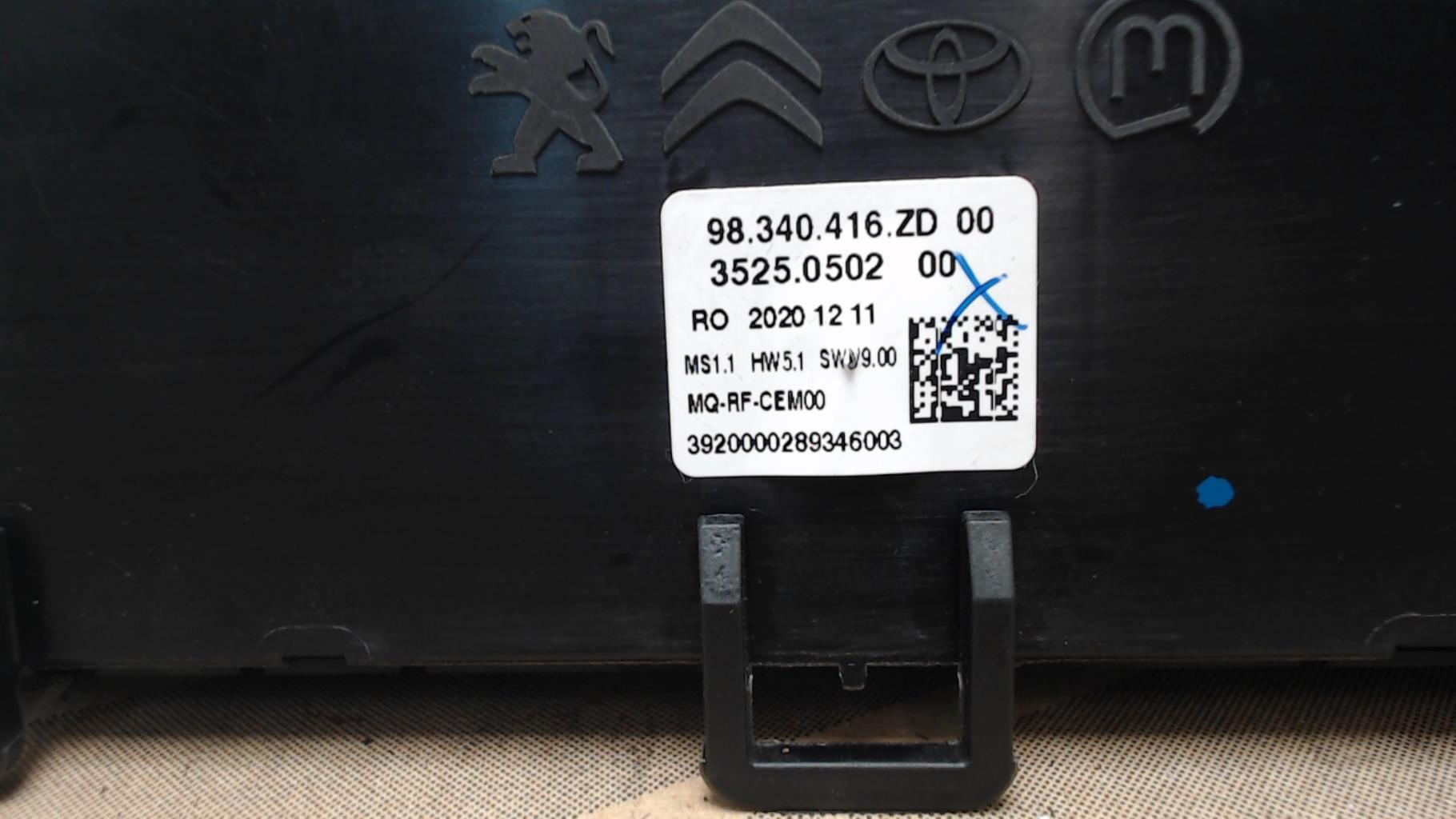 Commande chauffage PEUGEOT EXPERT 3 PHASE 1 Diesel - 1