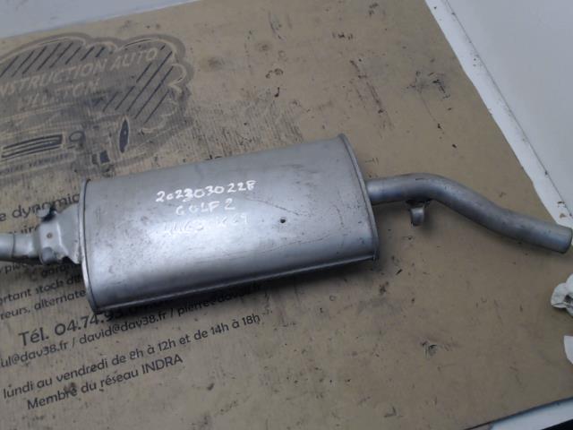 Silenziatore posteriore (scarico) VOLKSWAGEN GOLF 2 Diésel - 1