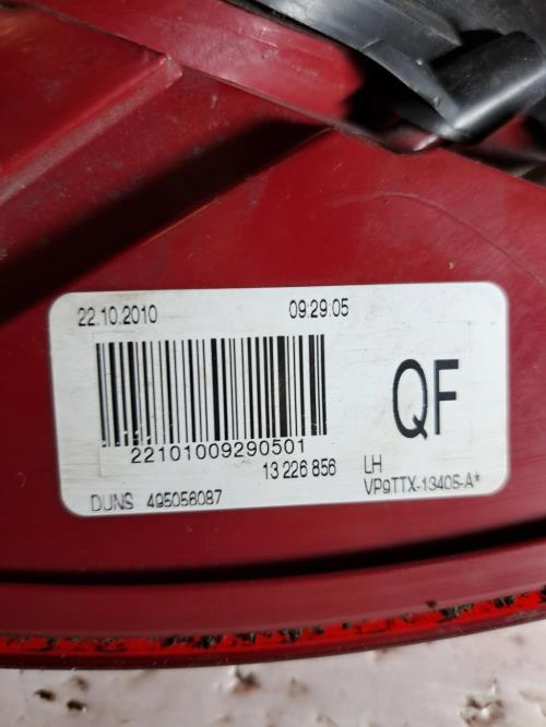 Image Feu arriere principal gauche (feux) - OPEL INSIGNIA 1