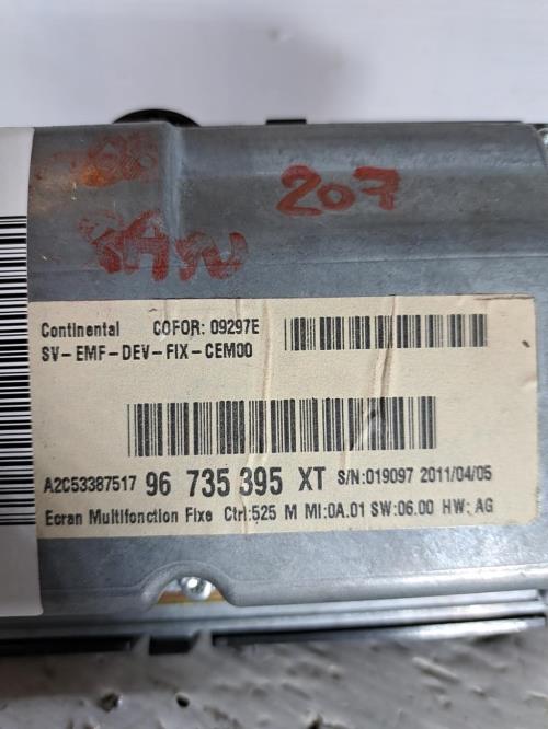 Image Ecran GPS - PEUGEOT 207
