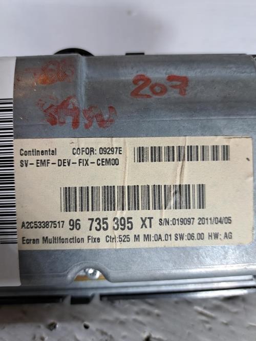 Image Ecran GPS - PEUGEOT 207