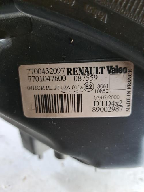 Image Optique avant principal droit (feux)(phare) - RENAULT SCENIC 1