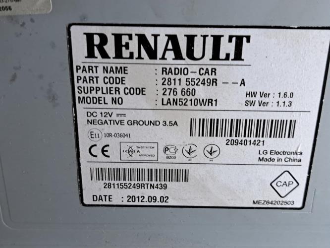 Image Autoradio d'origine - RENAULT CLIO 4