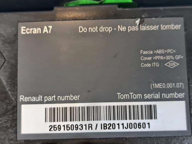 Image Ecran GPS - RENAULT MEGANE 3