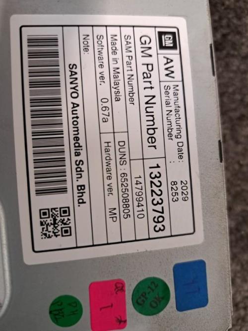 Image Ecran GPS - CHEVROLET CRUZE