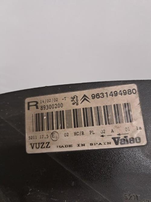 Image Optique avant principal droit (feux)(phare) - CITROEN XSARA PICASSO