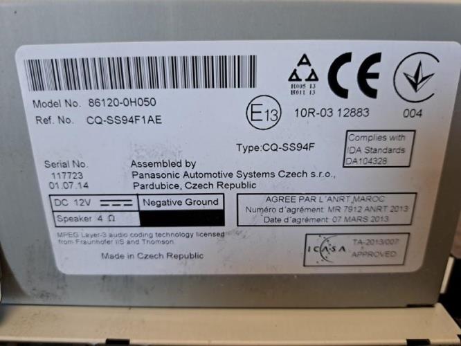 Image Autoradio d'origine - TOYOTA AYGO 2