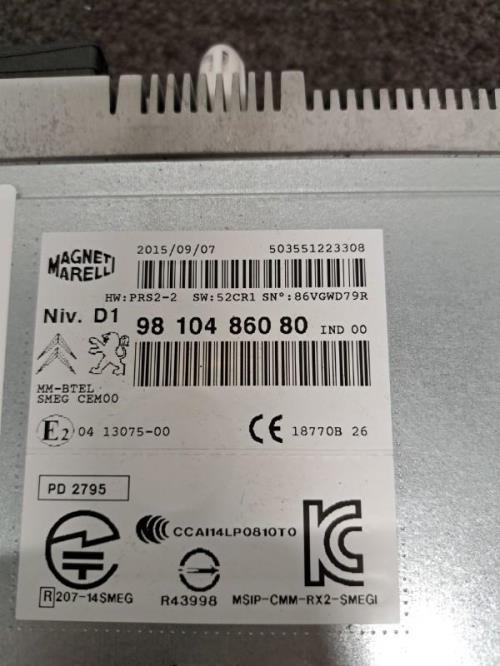 Image Autoradio d'origine - CITROEN C4 PICASSO 2