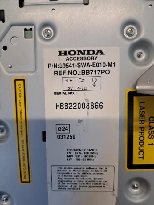 Image Autoradio d'origine - HONDA CR-V 3