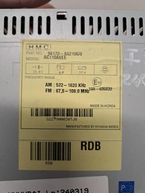 Image Autoradio d'origine - HYUNDAI I 30 2